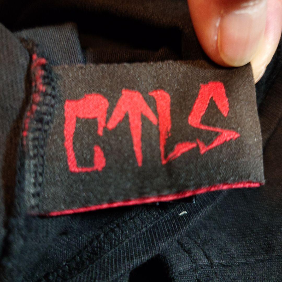 cvtvlist Tシャツ 黒 赤プリント