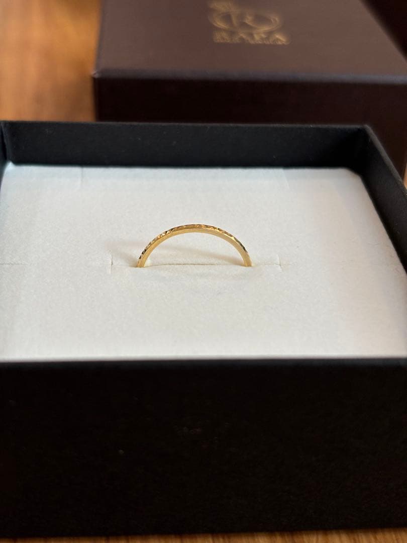 保証書付きRAPA K18タイニー スタッズ リング