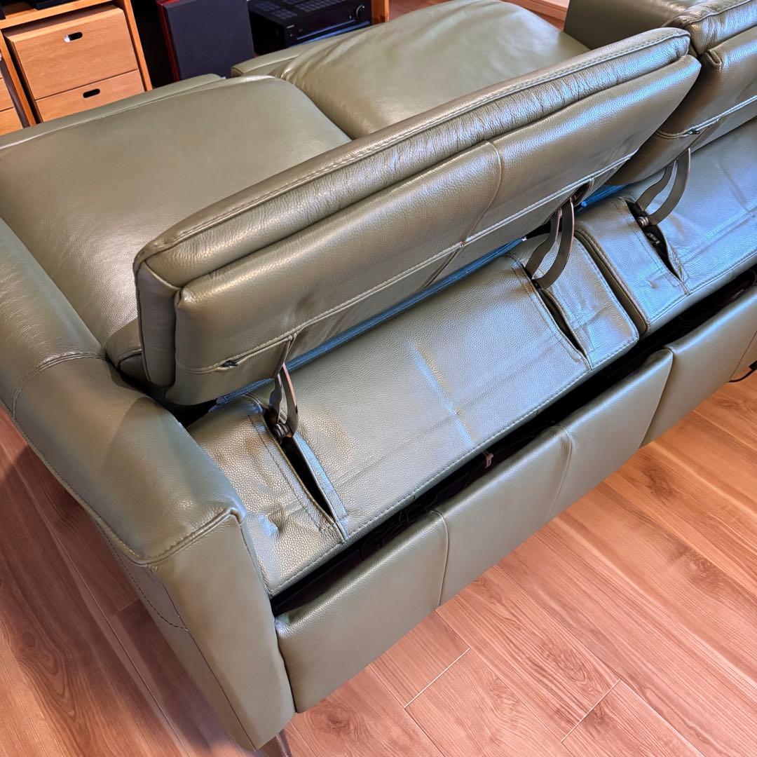 【IDC大塚】本革電動リクライニング ソファ L/S RELAX-49