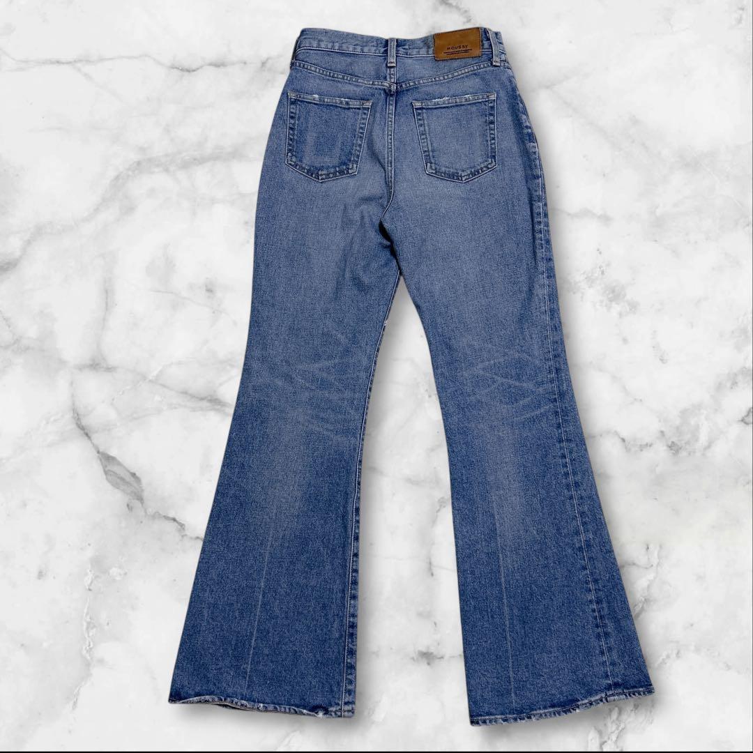 大人気✨moussy MVS FLARE フレアデニムパンツ 27 BLUE