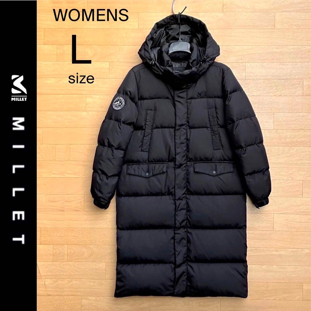 ミレー ダウンコート L ロングダウンジャケット ブラック ベンチコート