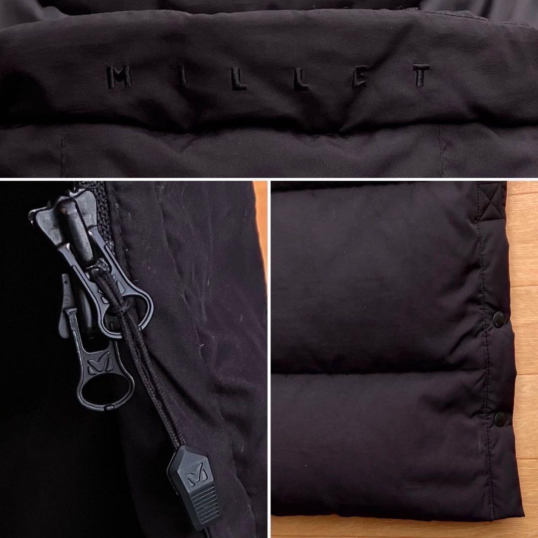 ミレー ダウンコート L ロングダウンジャケット ブラック ベンチコート