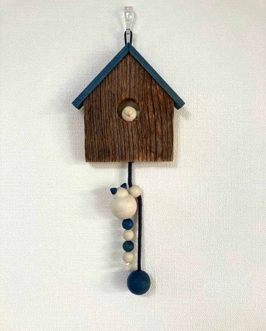 aarikka /アーリッカ　小鳥とネコの壁飾り　木製　ビンテージ