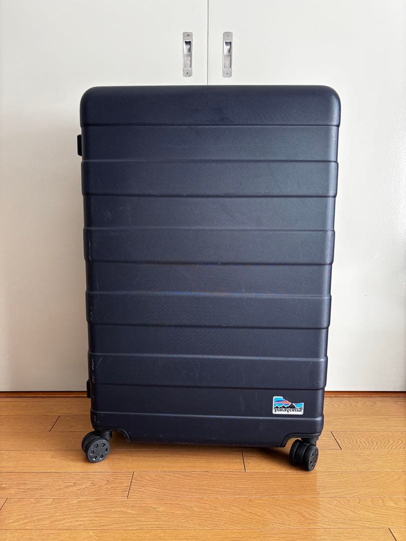 無印良品　スーツケース　キャリーケース105 ネイビー　ストッパー付
