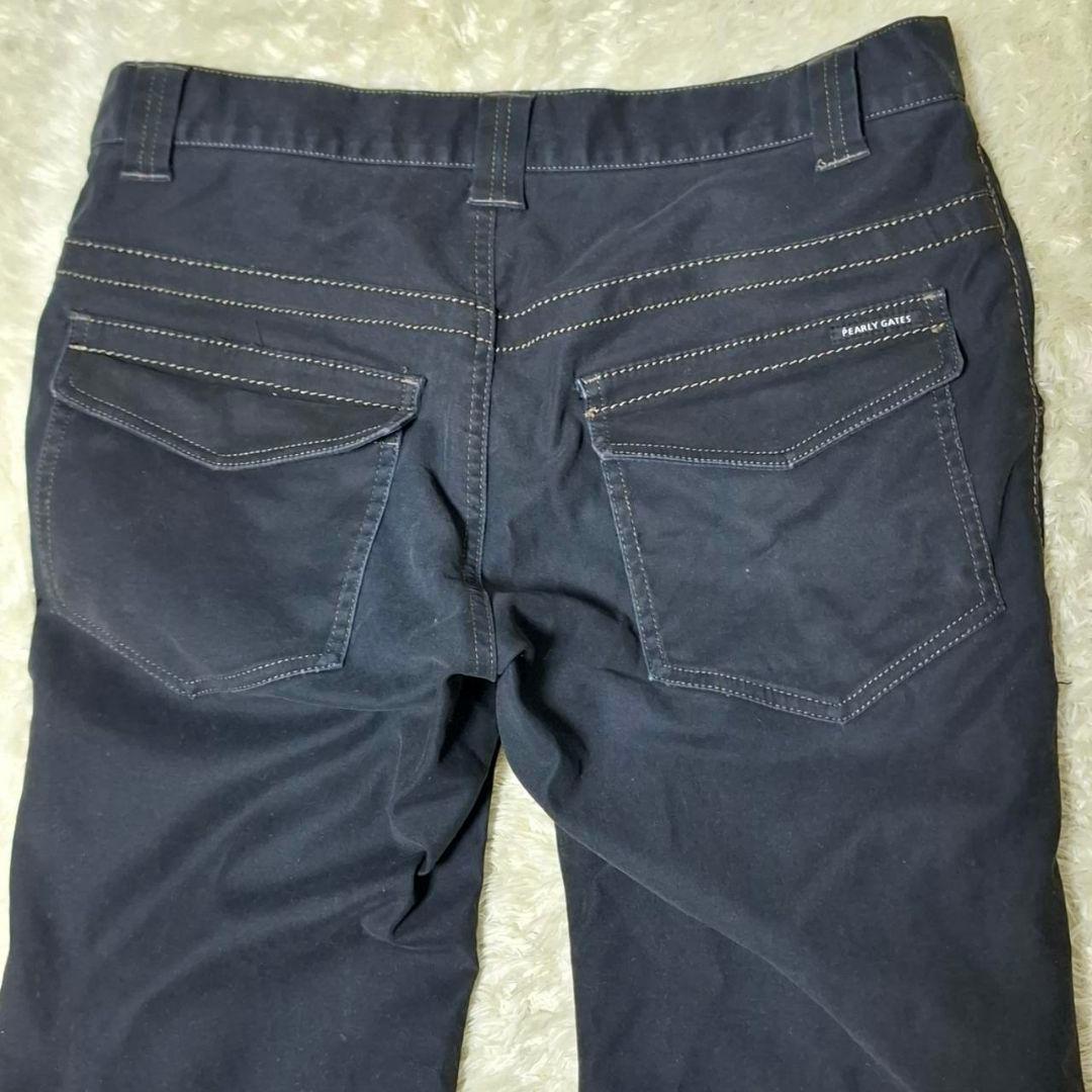パーリーゲイツ ゴルフ パンツ ５号 L相当 ブラック 洗濯済