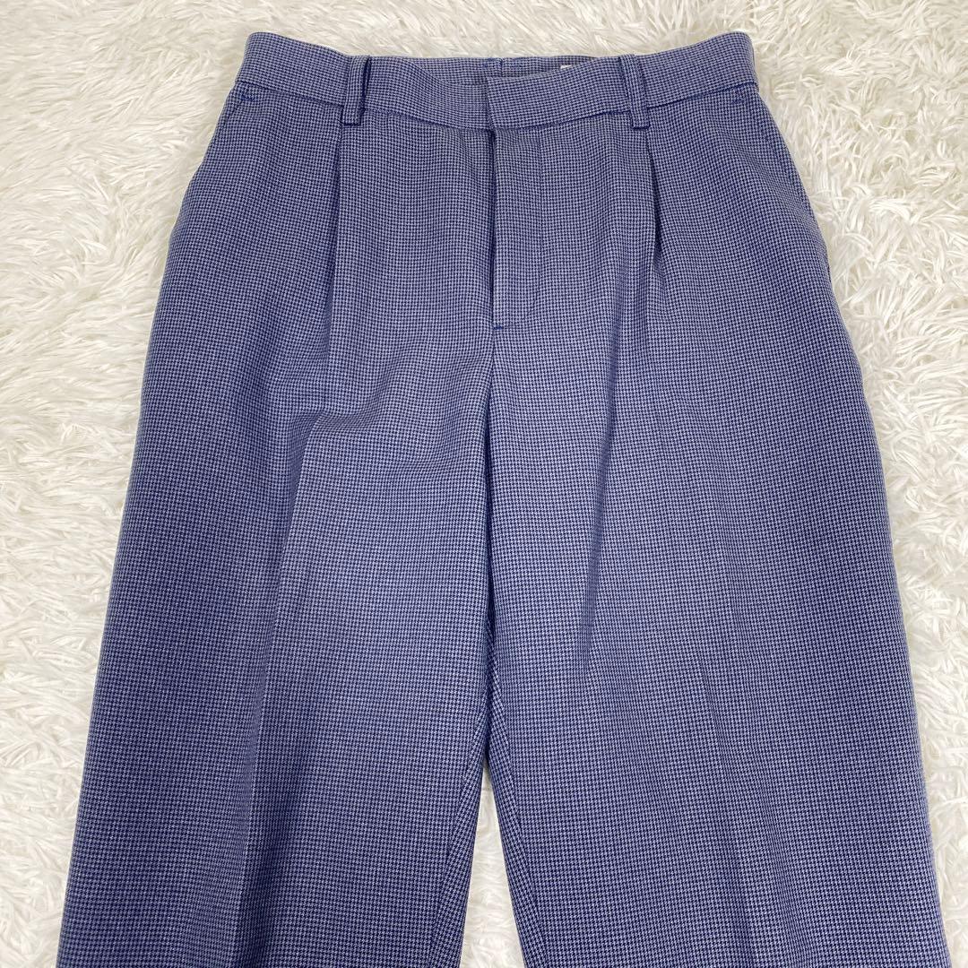 スーツセレクト　スーツセットアップ　ネイビー　千鳥格子　ダブルスーツ　サイズM