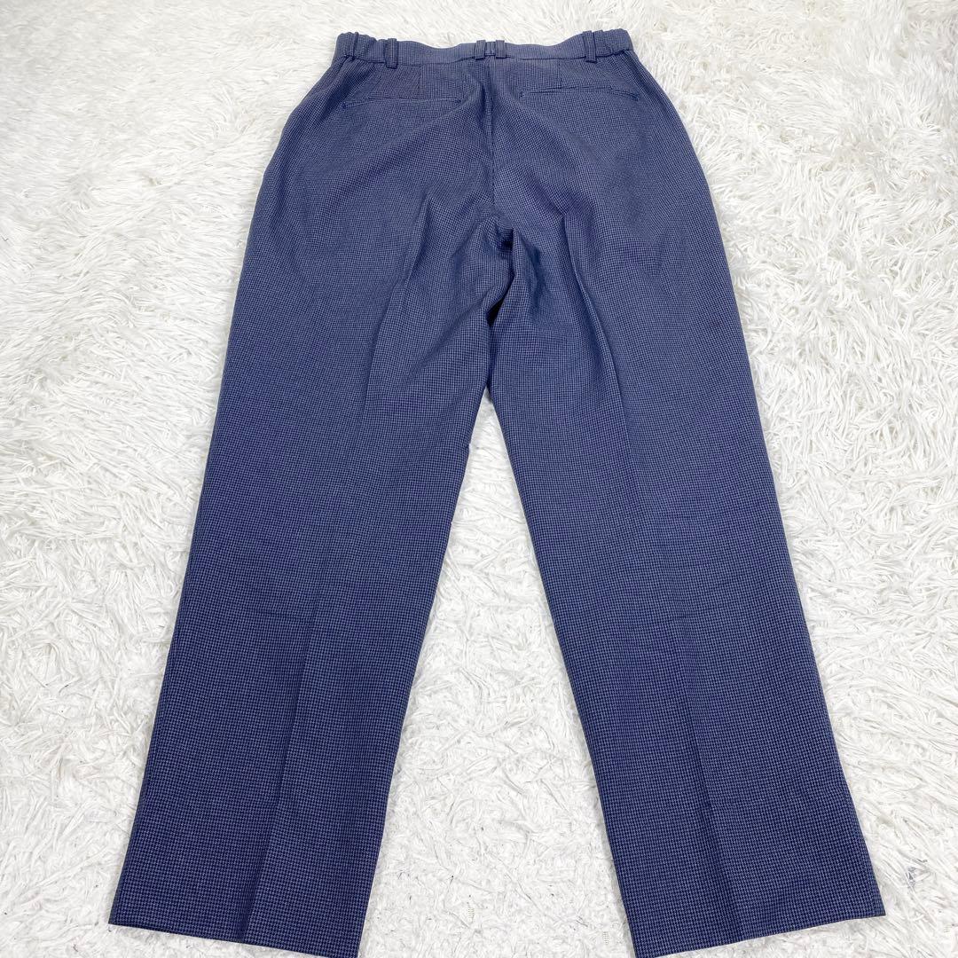 スーツセレクト　スーツセットアップ　ネイビー　千鳥格子　ダブルスーツ　サイズM