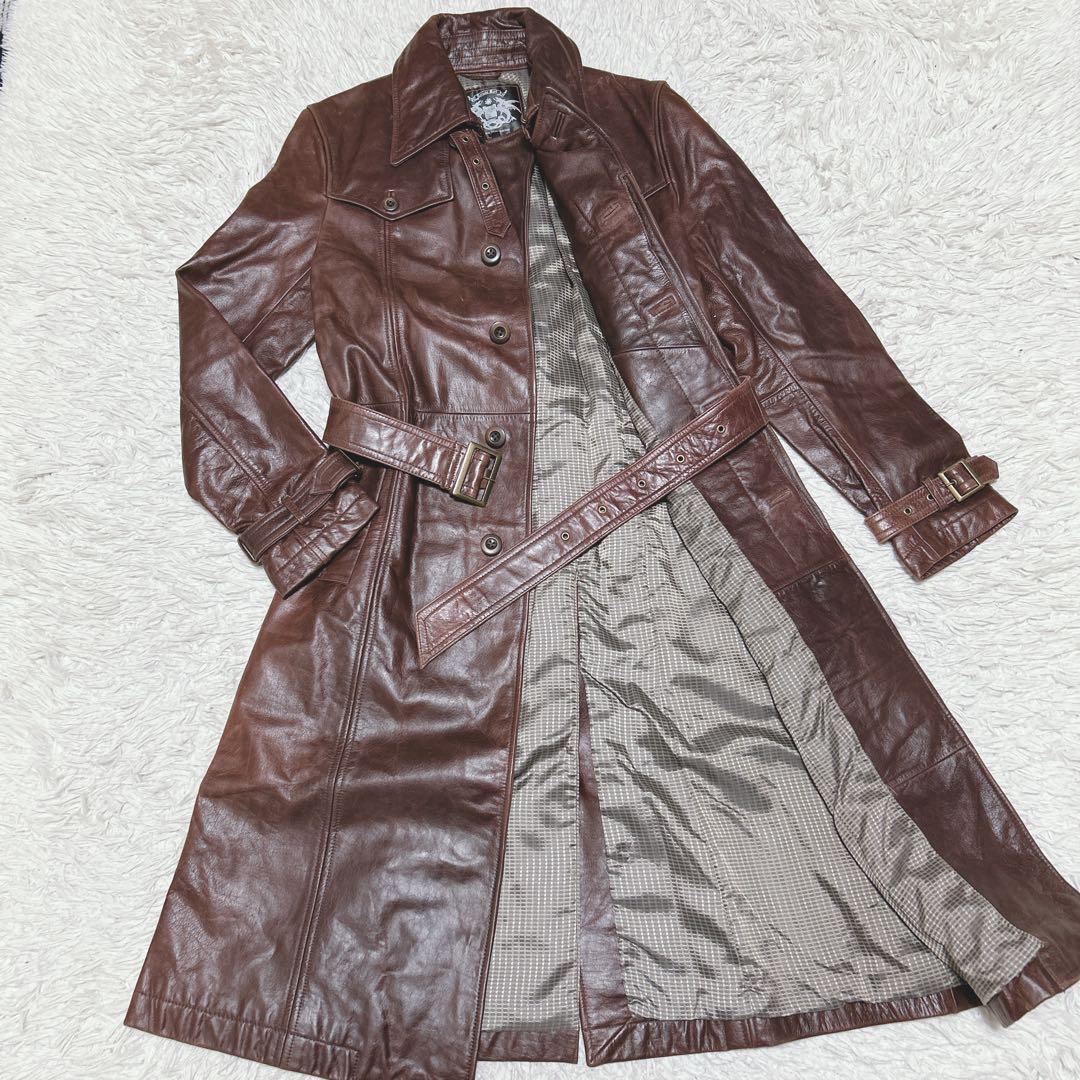 美品✨希少TORNADO MART バッファロー　本革　トレンチコート　サイズL