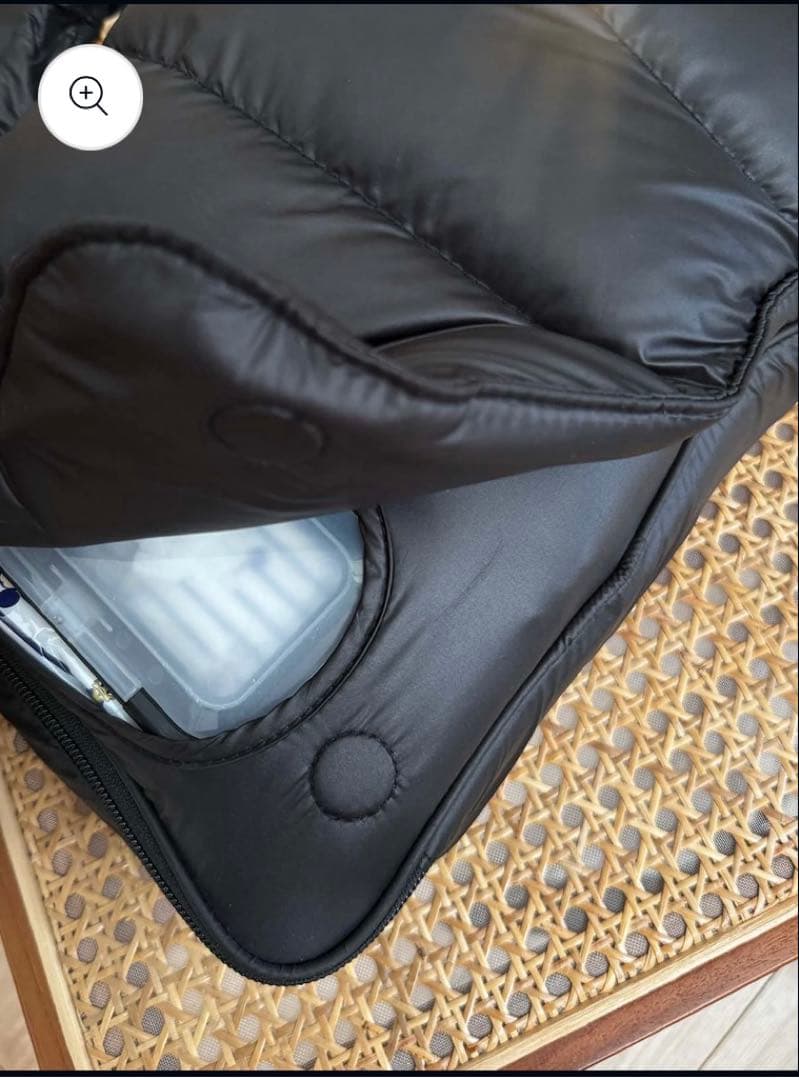 バッグ Calin quilted mothers pouch bag -BLK-