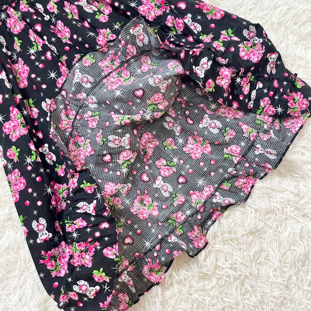 ま*や様 美品♡浴衣ドレス 薔薇柄 地雷系 平成姫ギャル160cm 和ロリY2K