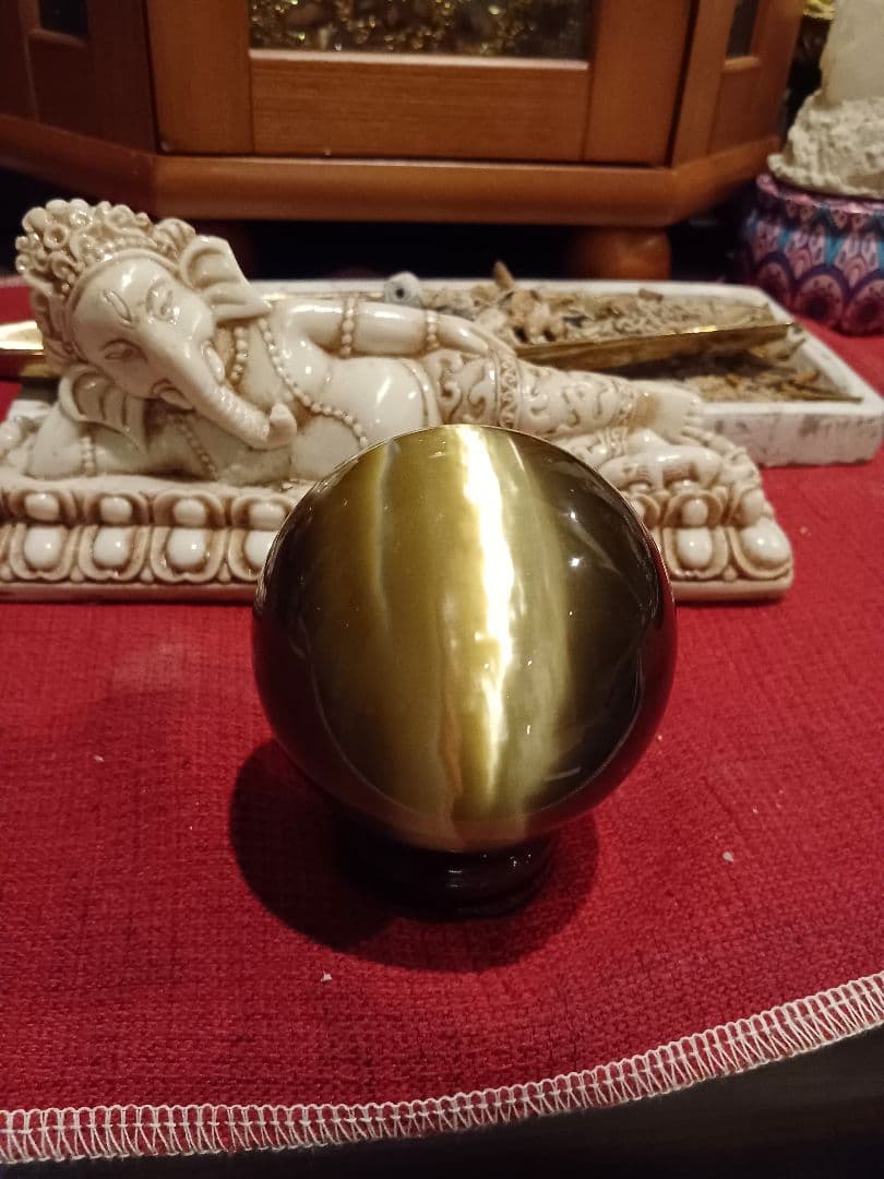 天然石 パワーストーン キャッツアイ 大玉