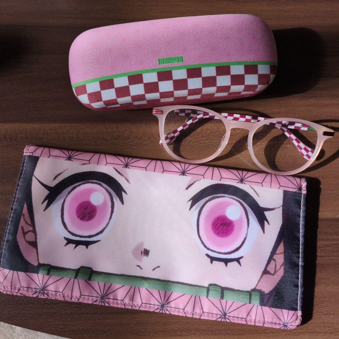 アニメデザイン メガネケースと眼鏡セット