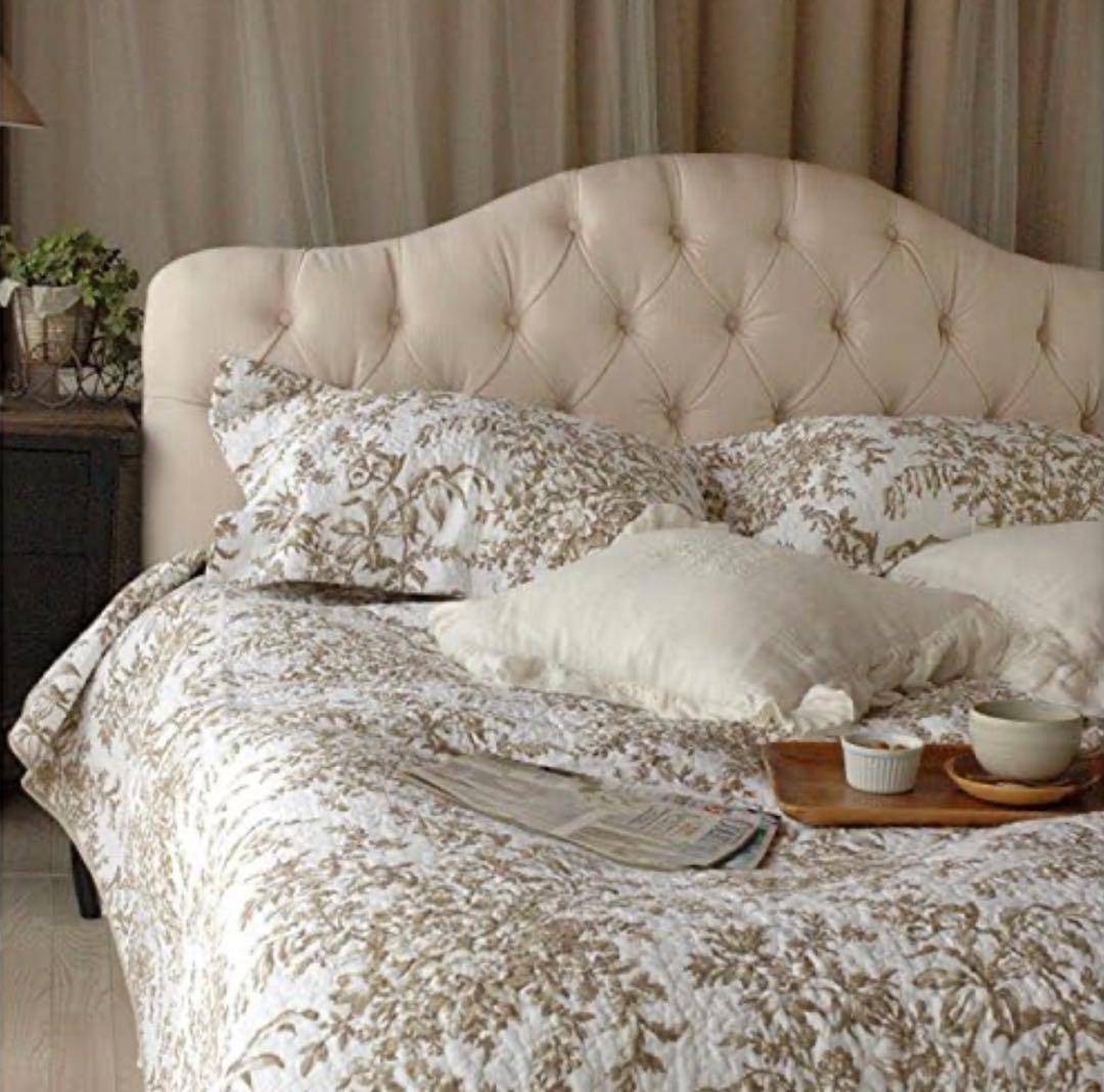 ローラアシュレイ ベッド リネン ベッドカバー キルト 花柄 ダブル クイーン