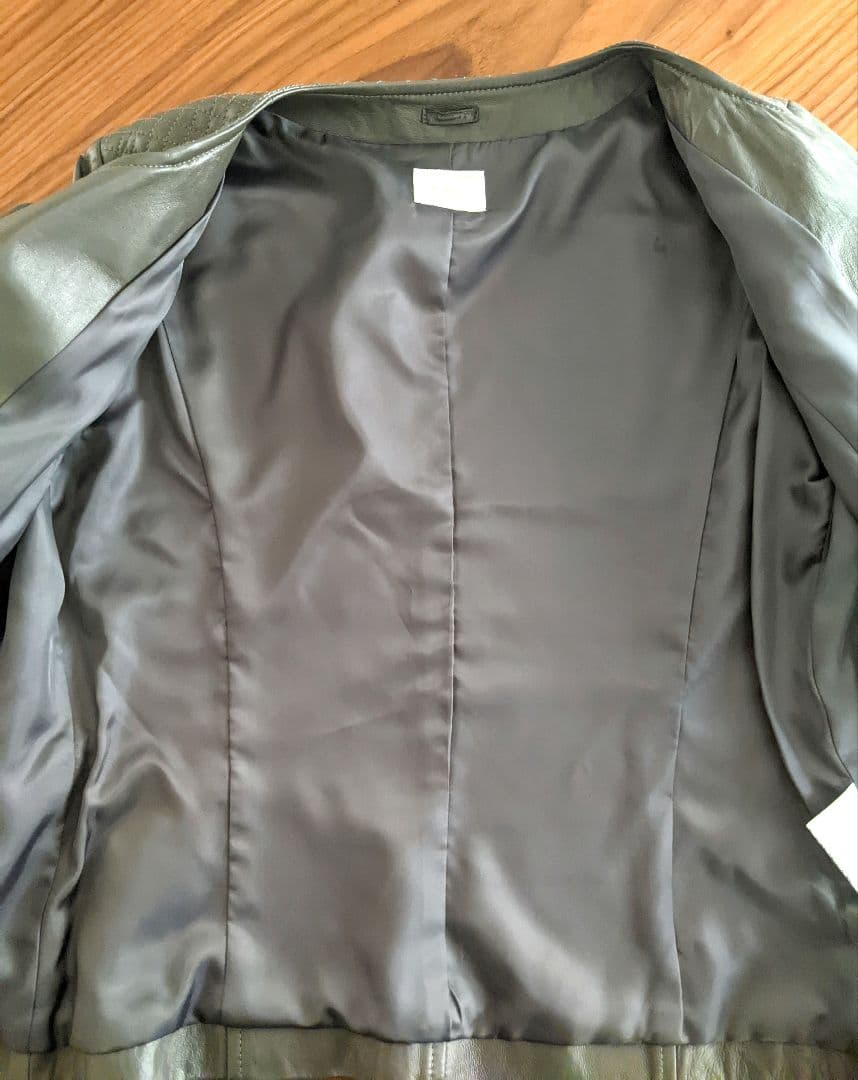 【極美品】ファー使いダウンベスト×ラムレザー3WAYジャケット　ダークグレー　L