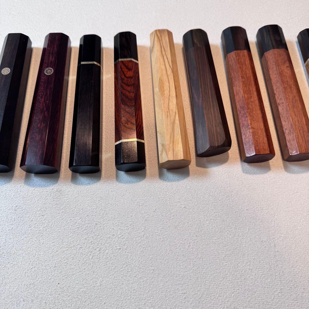 270mm ダマスカス　墨流し　柳刃包丁 天然木八角柄 鏡面仕上げ 刺身用