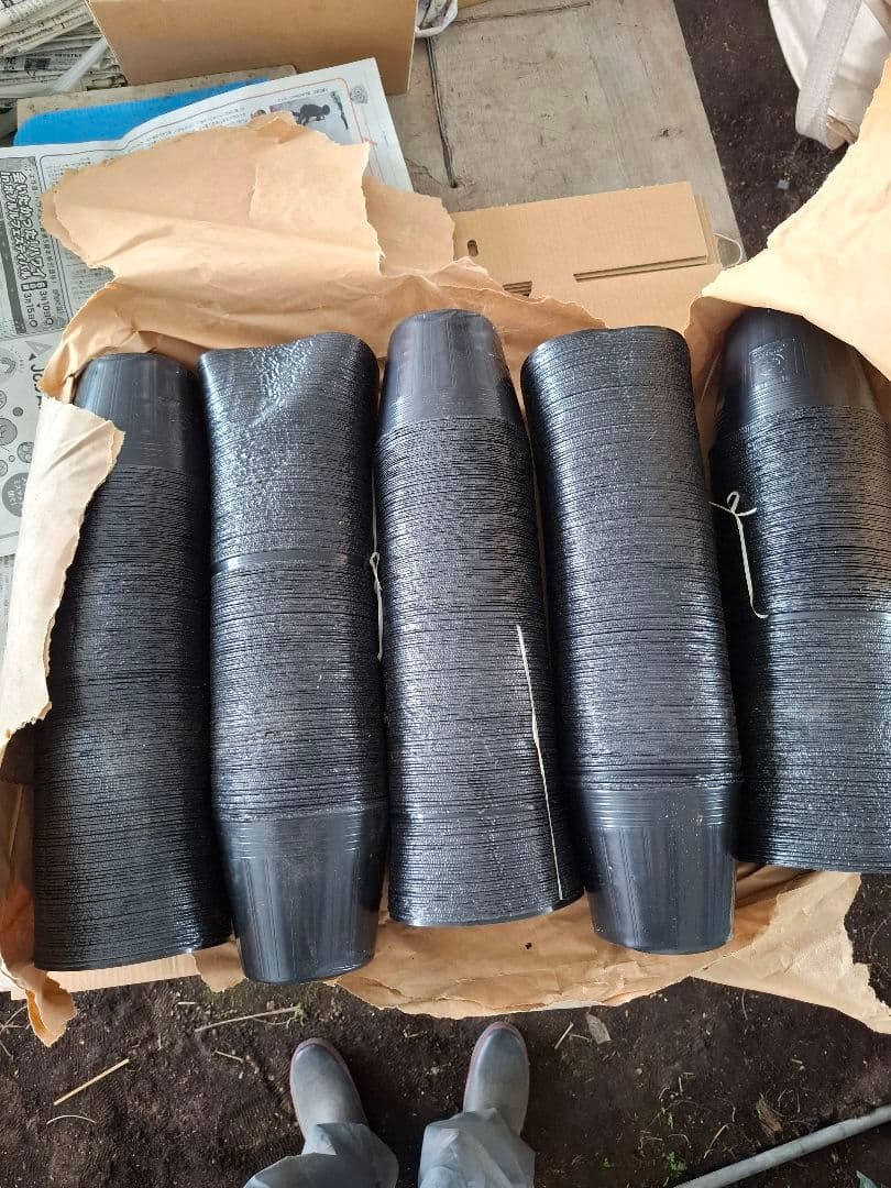 黒色プラスチックポット 1000個セット 13.5cm