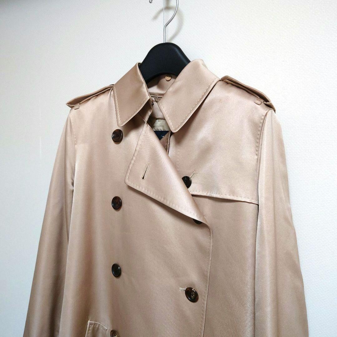 BURBERRY　ロングトレンチコート　シルク