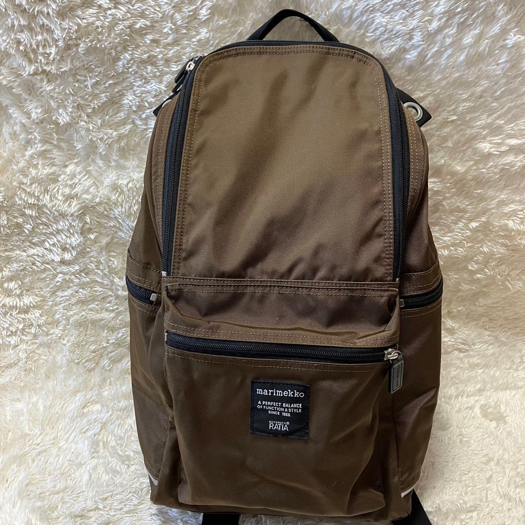 【みちこ 様】マリメッコ BUDDY リュック バックパック ブラウン
