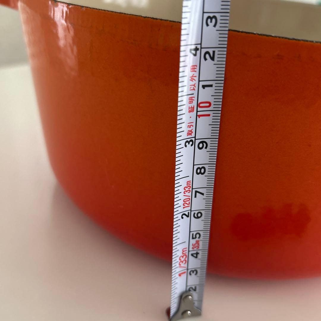 ルクルーゼ　LE CREUSET　ココット ロンド オレンジ　28cm