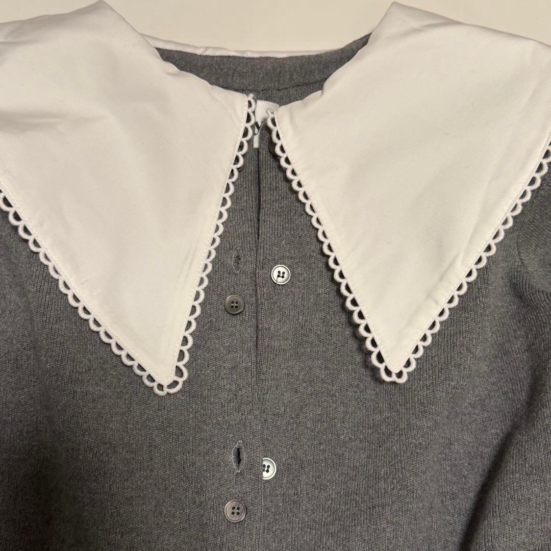 bibiy. PATTY PILGRIM TOP GRAY グレー