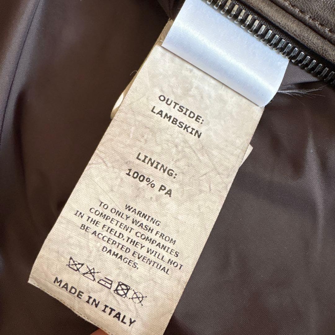 ニ*ク様 EMMETI JURI 別注 ヴィンテージ加工 ライダース エンメティ