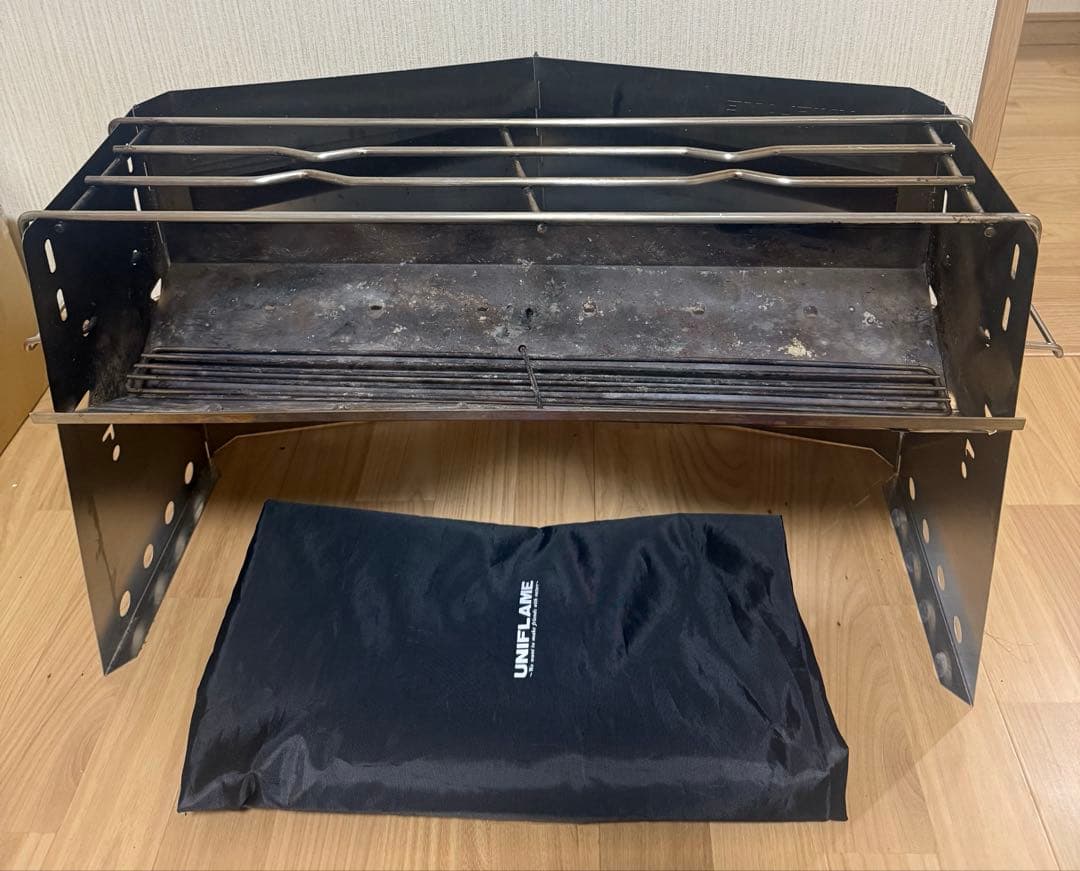 ユニフレーム 薪グリルラージ　廃盤