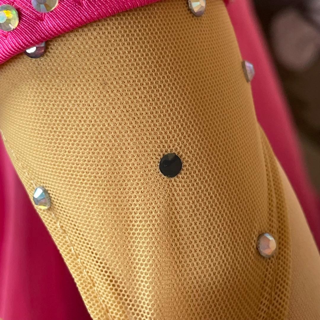 社交ダンス　ラテンダンス　ドレス衣装　ロング　ピンク　S1119