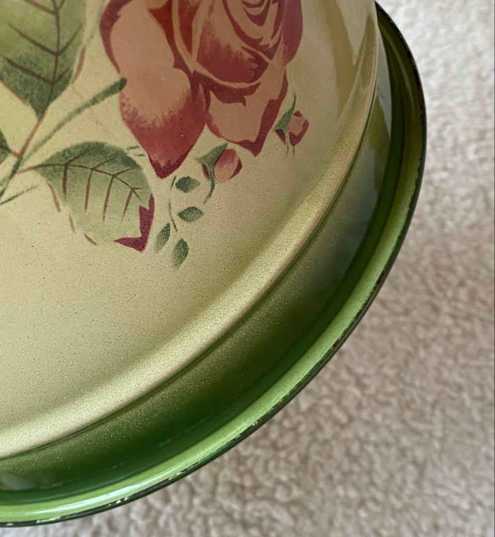 ☘️イマン☘️ イヴ　ホーロー製取っ手付きビード入りストッカーMサイズ