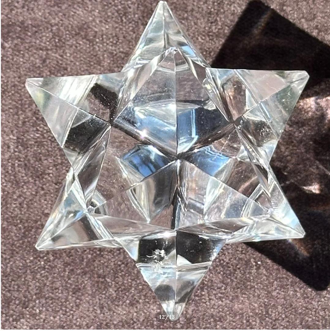 ガネーシュヒマール産【水晶】アステロイド マカバ スター 中 最高品質