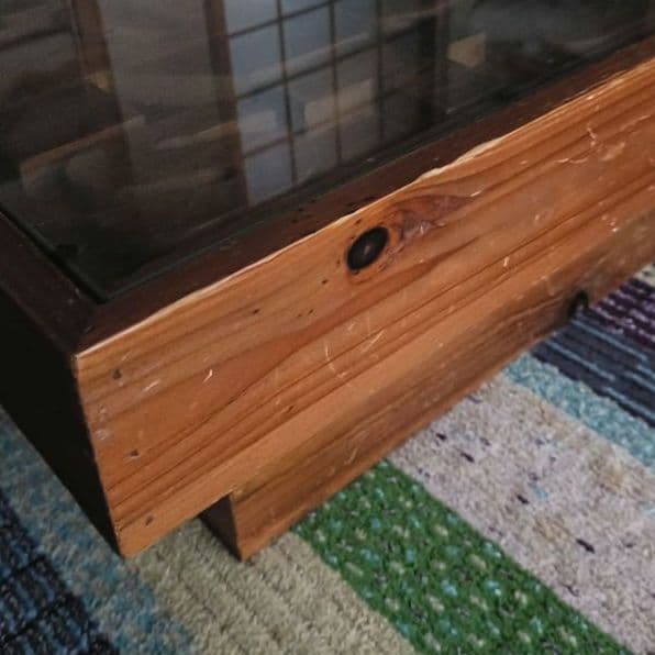 CRASH GATE 旧ラインガラス ローテーブル 廃番モデル