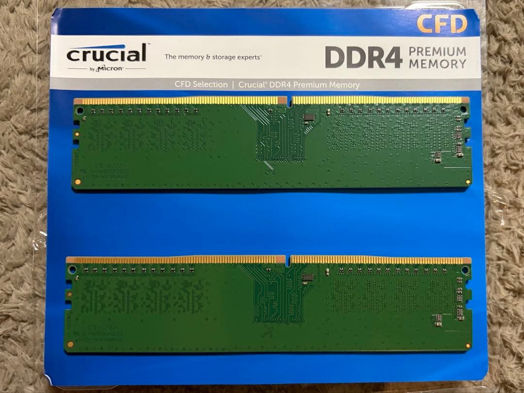 は*ら様 Crucial DDR4 8GB 2666MHz UDIMM 2枚1セ