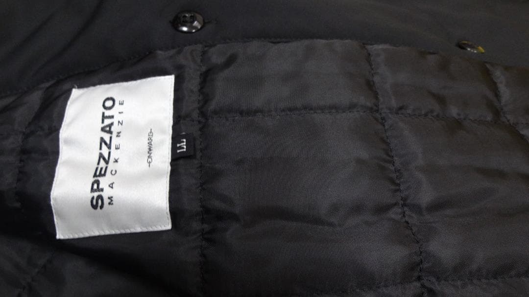 【新品】マッケンジー防寒ライナー付 比翼スタンドカラーコート 黒 LL