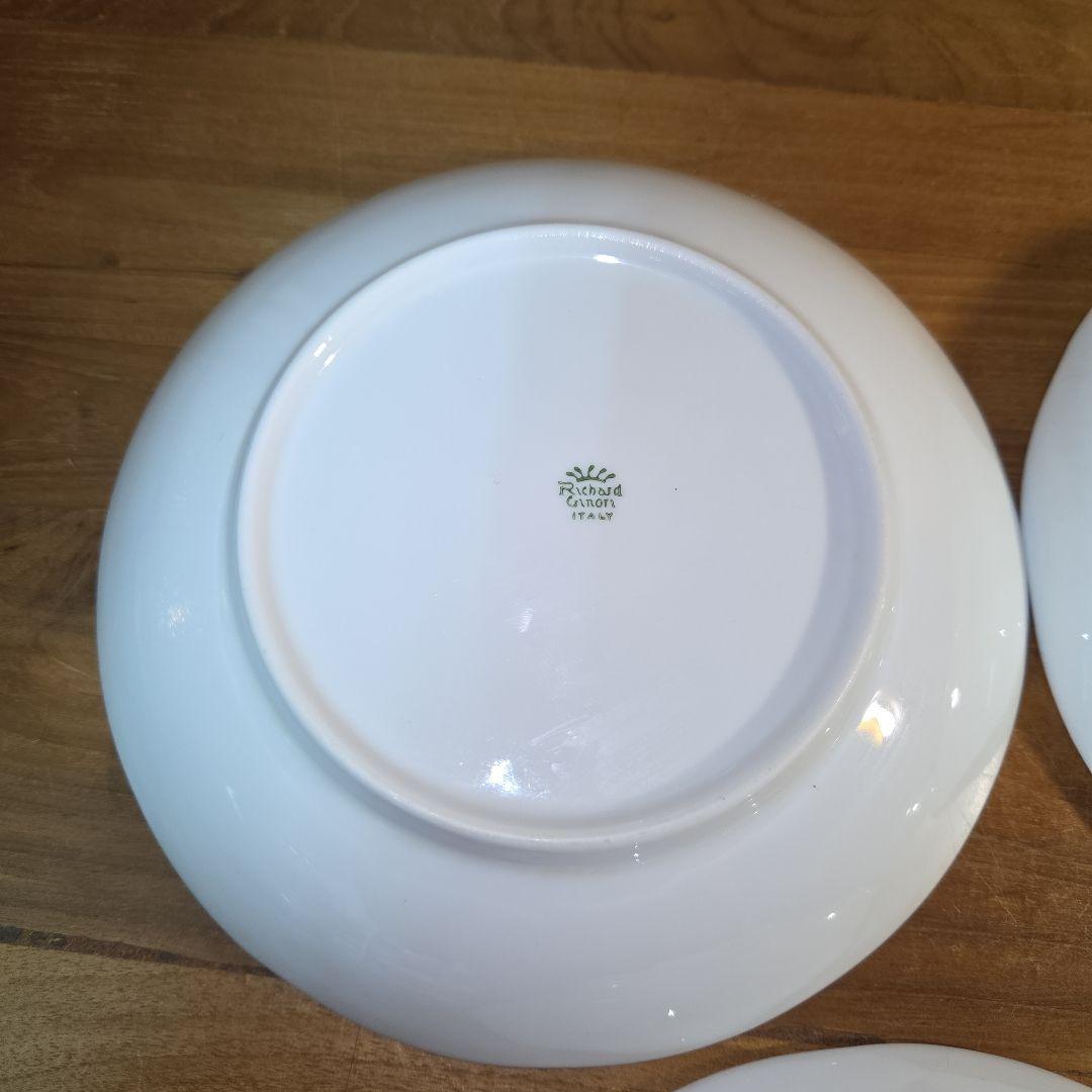 【5枚セット】リチャードジノリ ベッキオホワイト スーププレート 19cm