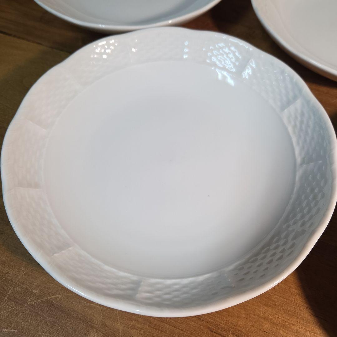 【5枚セット】リチャードジノリ ベッキオホワイト スーププレート 19cm