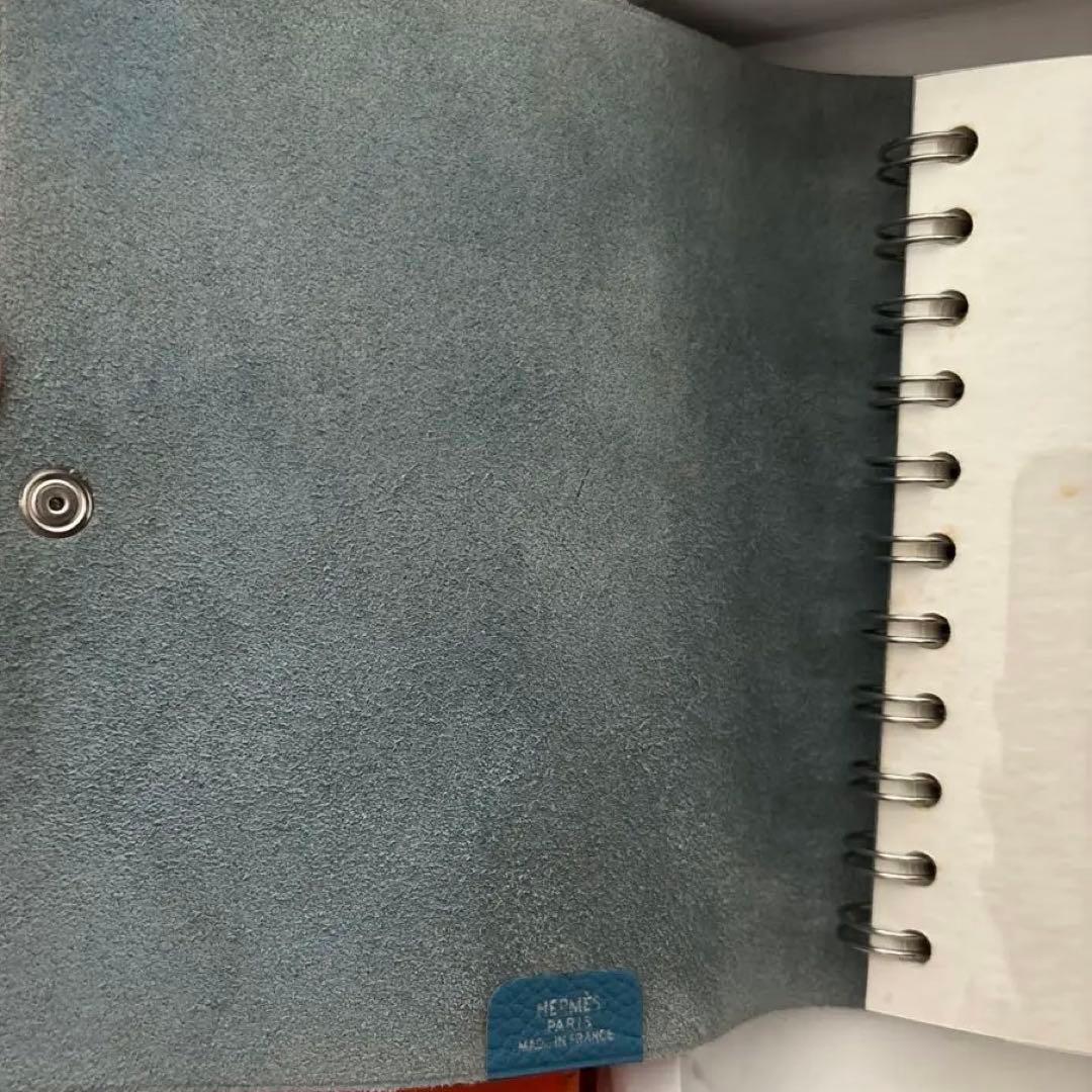HERMES 手帳　ブルー　ユリス