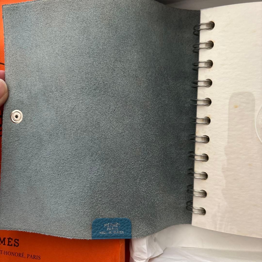 HERMES 手帳　ブルー　ユリス