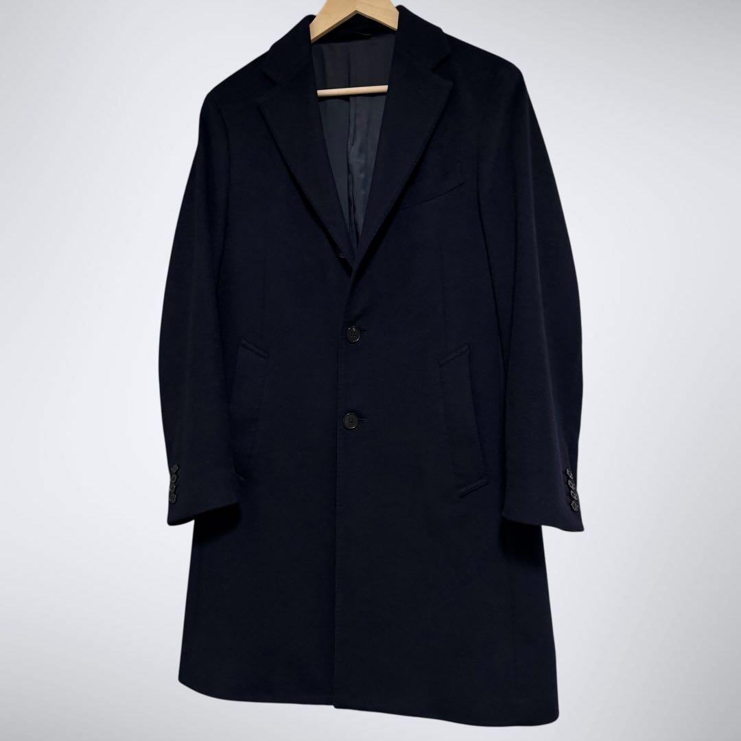 極美品 ユニバーサルランゲージ コロンボ カシミヤ100 チェスターコート S