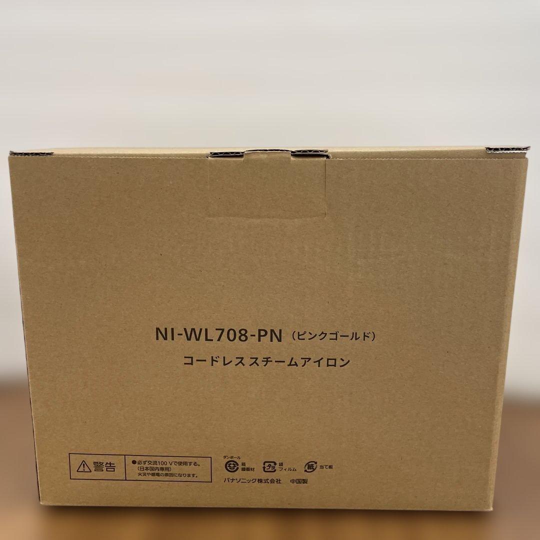 11442 パナソニック コードレススチーム アイロンNI-WL708-PN