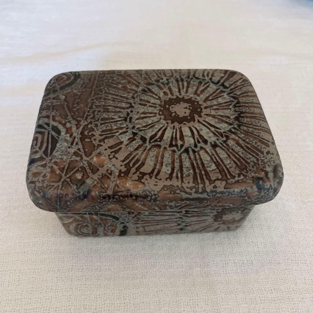 ロイヤルコペンハーゲン　バッカ　バターケース　幾何学模様　ニルストーソン　ケース