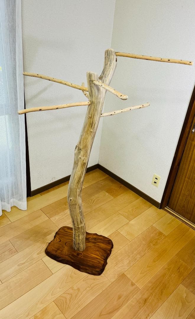 【中型鳥さん用】眺めのいい♬バードスタンド＆桜の木バードアスレチック