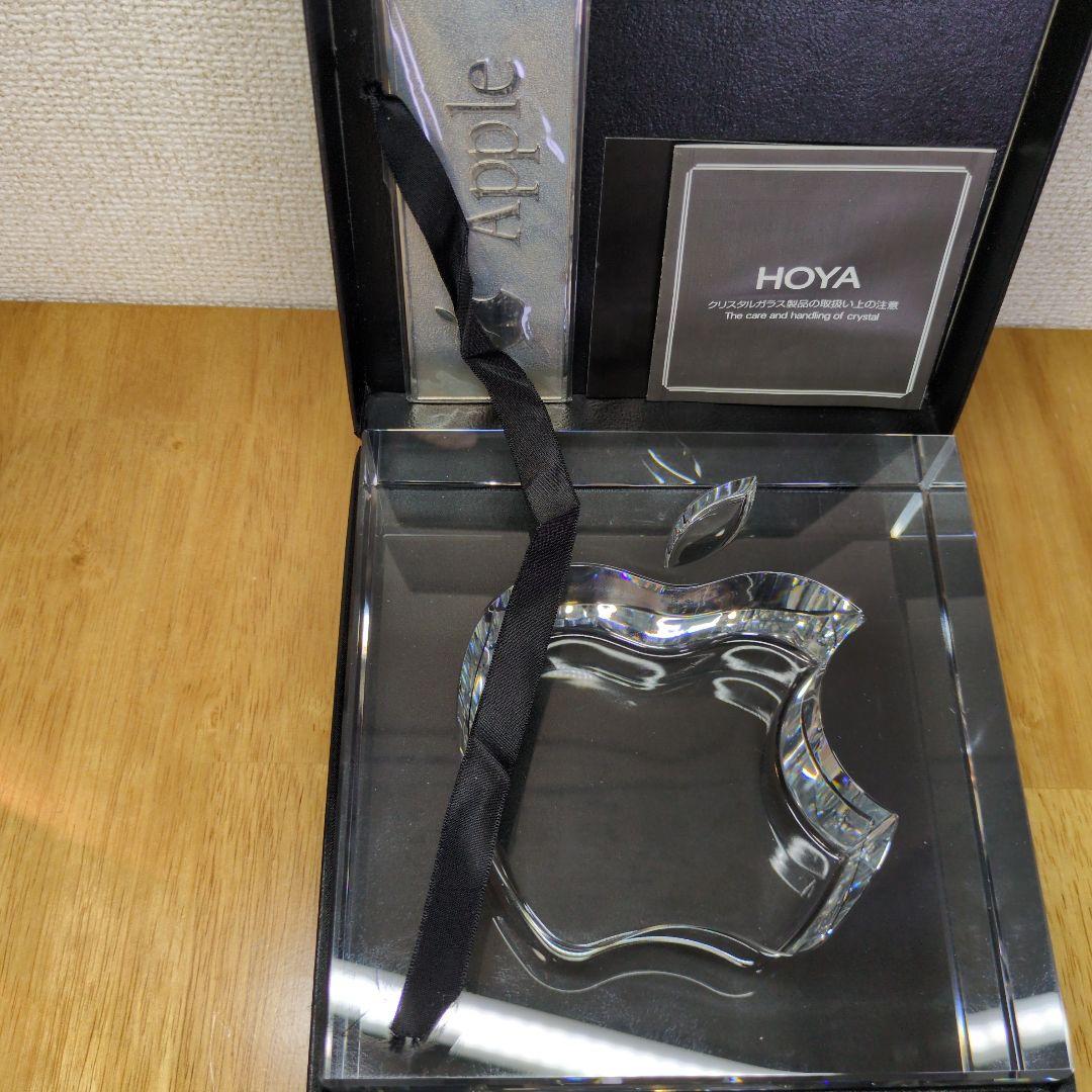 Apple 20周年記念 HOYA製クリスタルガラス 置物 記念品　プレミア