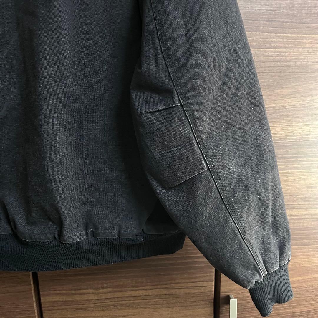 Walls ダック地 アクティブジャケット 黒 L フェード チャック破損
