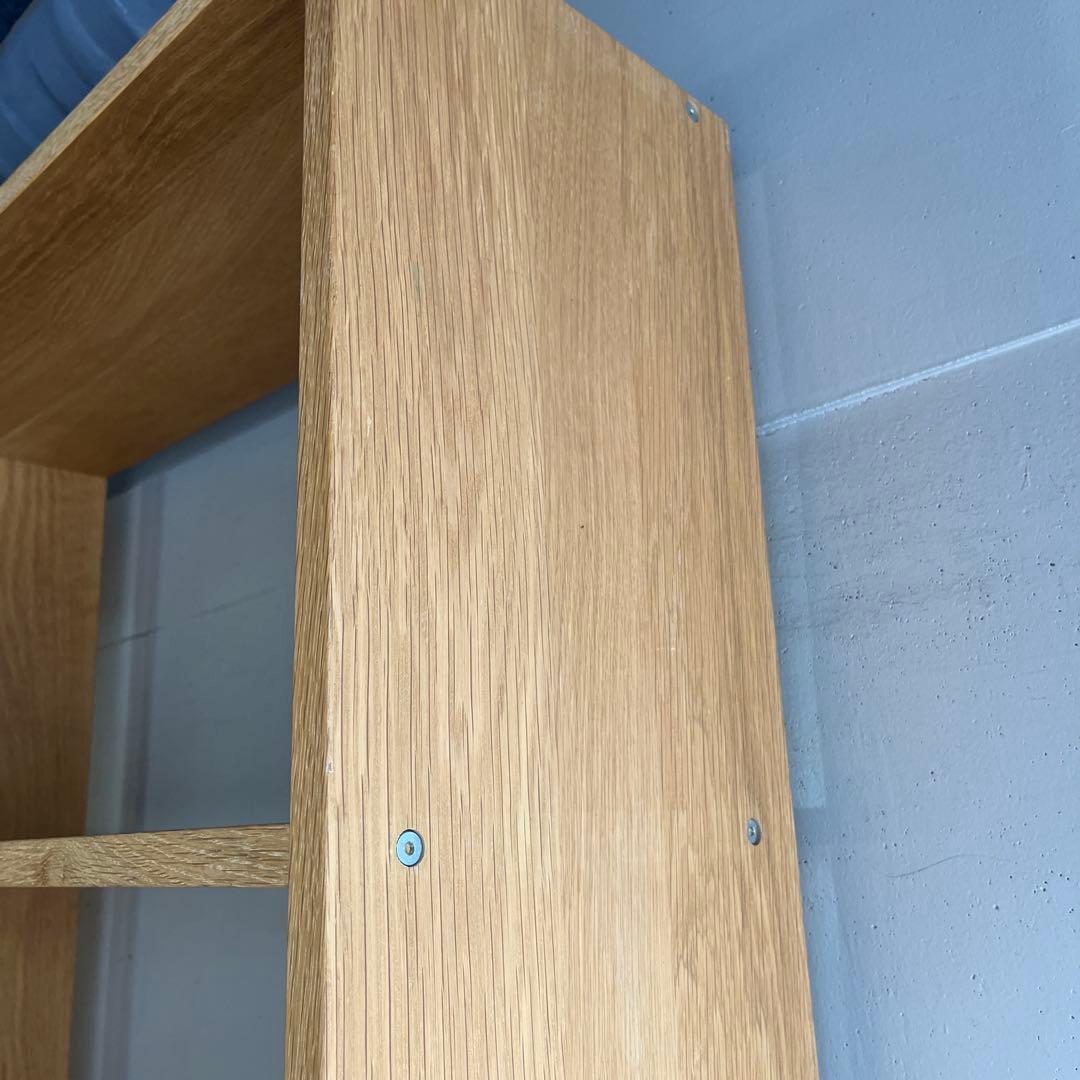 美品★無印 スタッキングシェルフ・ワイド・５段+追加５段・オーク材