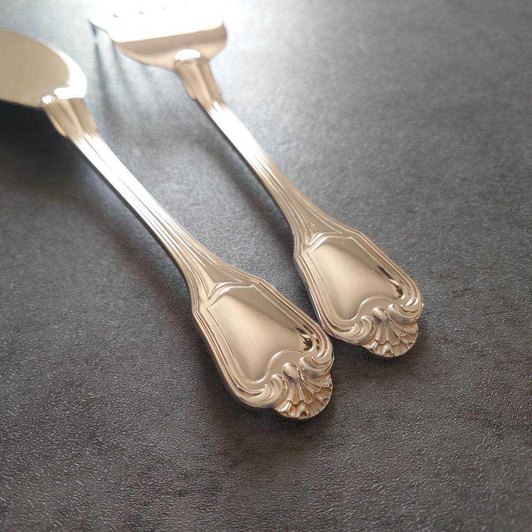 極希少 極美品 クリストフル ポートロイヤル フィッシュサービングセット 2点