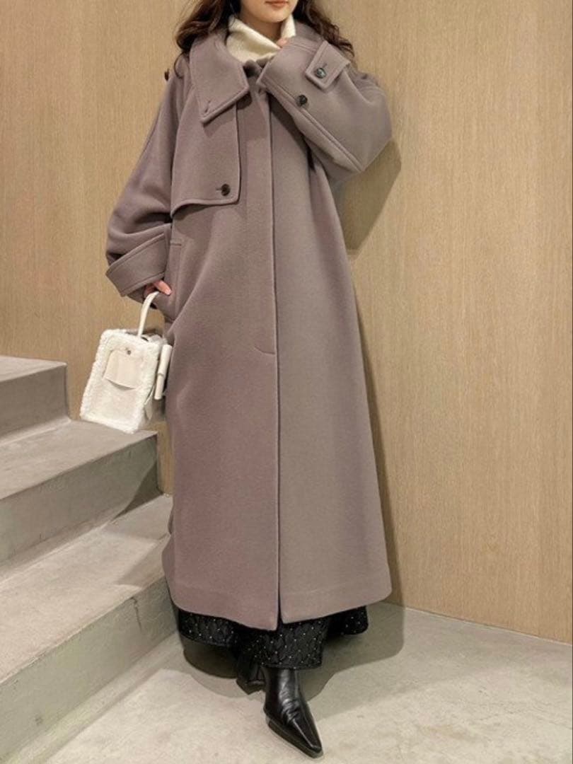 FRAY I.D ウールリバーバルマカンコート