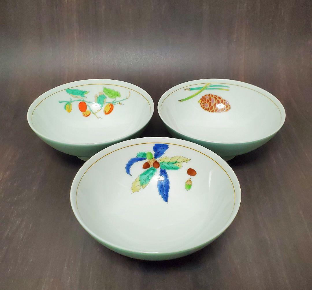 S11 深川製磁　野菜　みのり　茶碗　11客セット+おまけ付き　宮内庁御用達