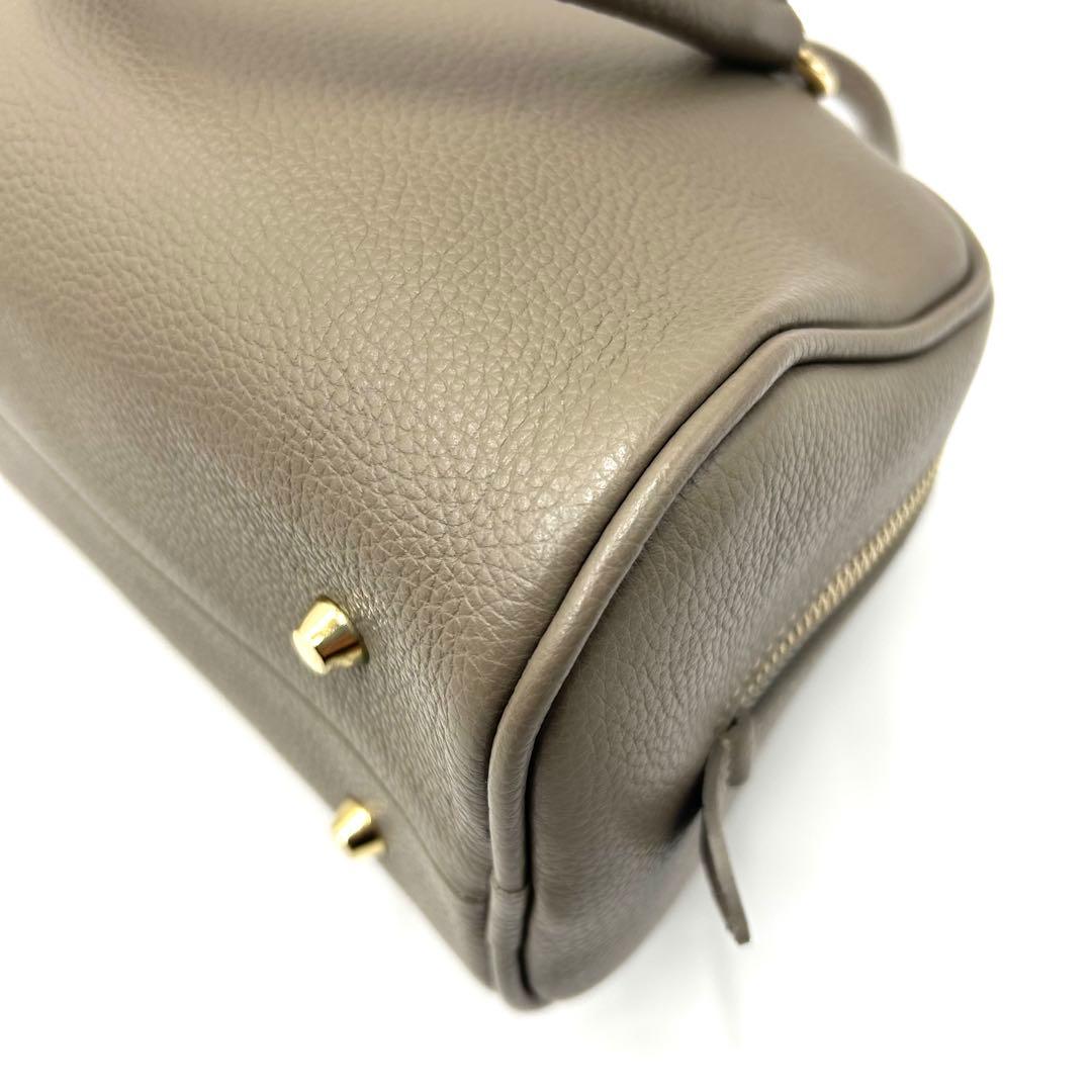 【新品同様】CHRISTIAN VILLA ボストンバッグ 2way グレージュ