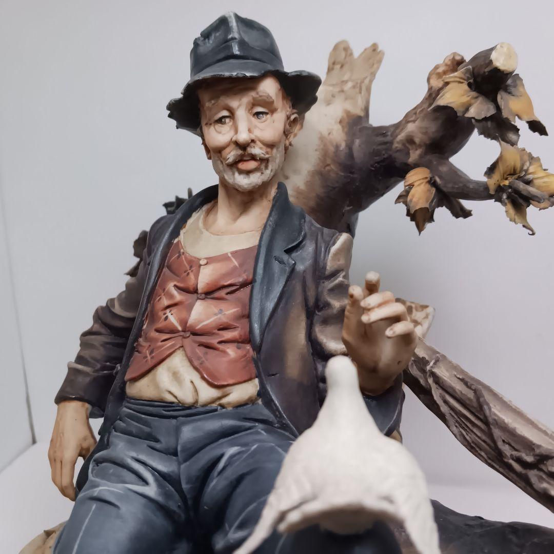 Y3332-1 イタリア カポディモンテ 陶器製 フィギュリン 人形　ten