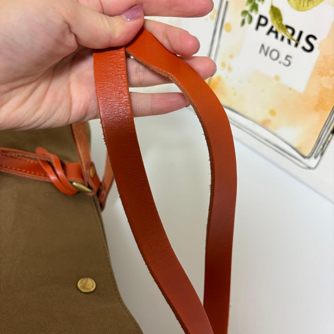 未使用品☆キソラ kissora トートバッグ 帆布 キャンバス レザー2way