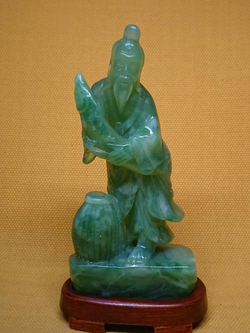 人形　仙人　彫刻　彫像　オブジェ　置物　インテリア　工芸品　美術品　A1404